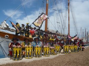 Der Neuburger Fanfarenzug beim historischen Festival in La Ciotat